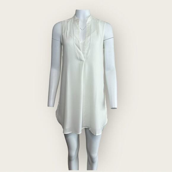NWT | Krisa | Split V Mini Dress | Ivory | Small - Picture 1 of 12